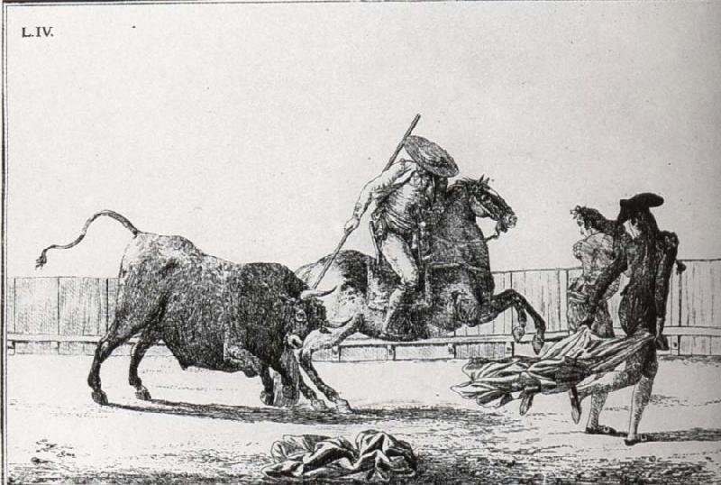 Francisco Goya Desgracias acaecidas en el tendido de la plaza de Madrid oil painting image